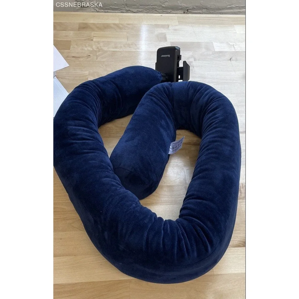 Brookstone Twistable Pillow Mobile Phone Holder 360 Rotation Navy Blue